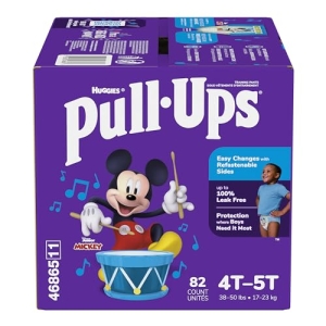 Boys Potty Training Underwear, Easy Open Training Pants 4T-5T Pull-Ups Learning Designs for Toddlers 82ct 1 Month Supply
