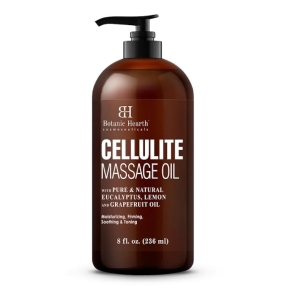 Botanic Hearth Anti Cellulite Massage Oil - Unique Blend of Massage Essential Oils - 8 fl oz