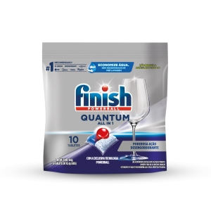 Finish Power Ball Quantum Ultimate Dishwasher Detergent Tabs, Scrubs, Degreases, Shines, Ultimate Clean & Sine 1st time everytime, 10 Tabs